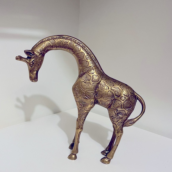 Other - Brass giraffe decorative shelf piece animals nursery